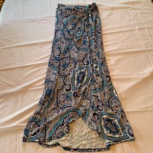 Faux wrap Maxi skirt sz xs Artisan NY NWOT